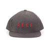 REEF MOTION MENS SNAPBACK CAP - CHARCOAL HEATHER - SALE 30% OFF