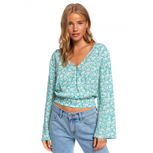 ROXY WOMENS LIKE GOLD LONG SLEEVE BLOUSE ($69.99 TO $34.00)