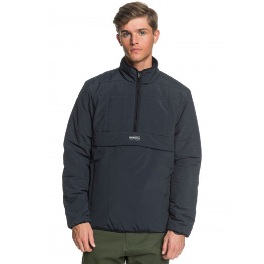 QUIKSILVER MENS WARU LIGHTWEIGHT HALF-ZIP PUFFER JACKET