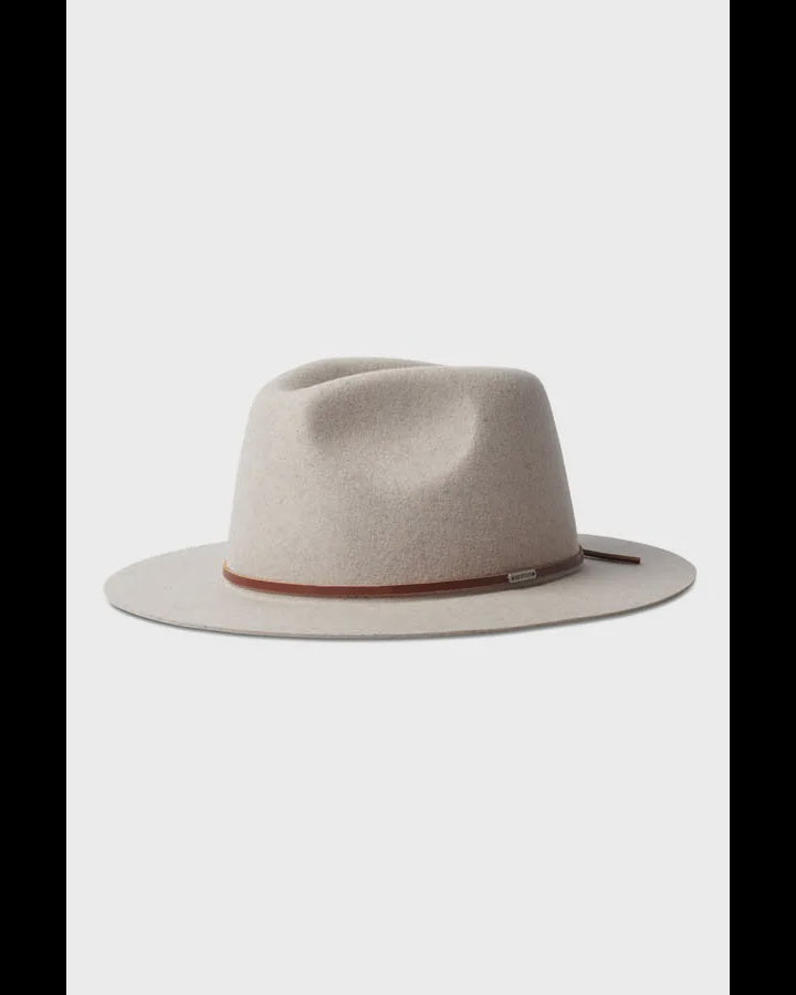 BRIXTON WESLEY FEDORA - HEATHER STONE