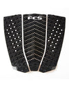 FCS T3W 3 PIECE WIDE TRACTION PAD BLACK - CHARCOAL