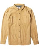 VISSLA SHAVER LS FLANNEL SHIRT - GOLD CORAL