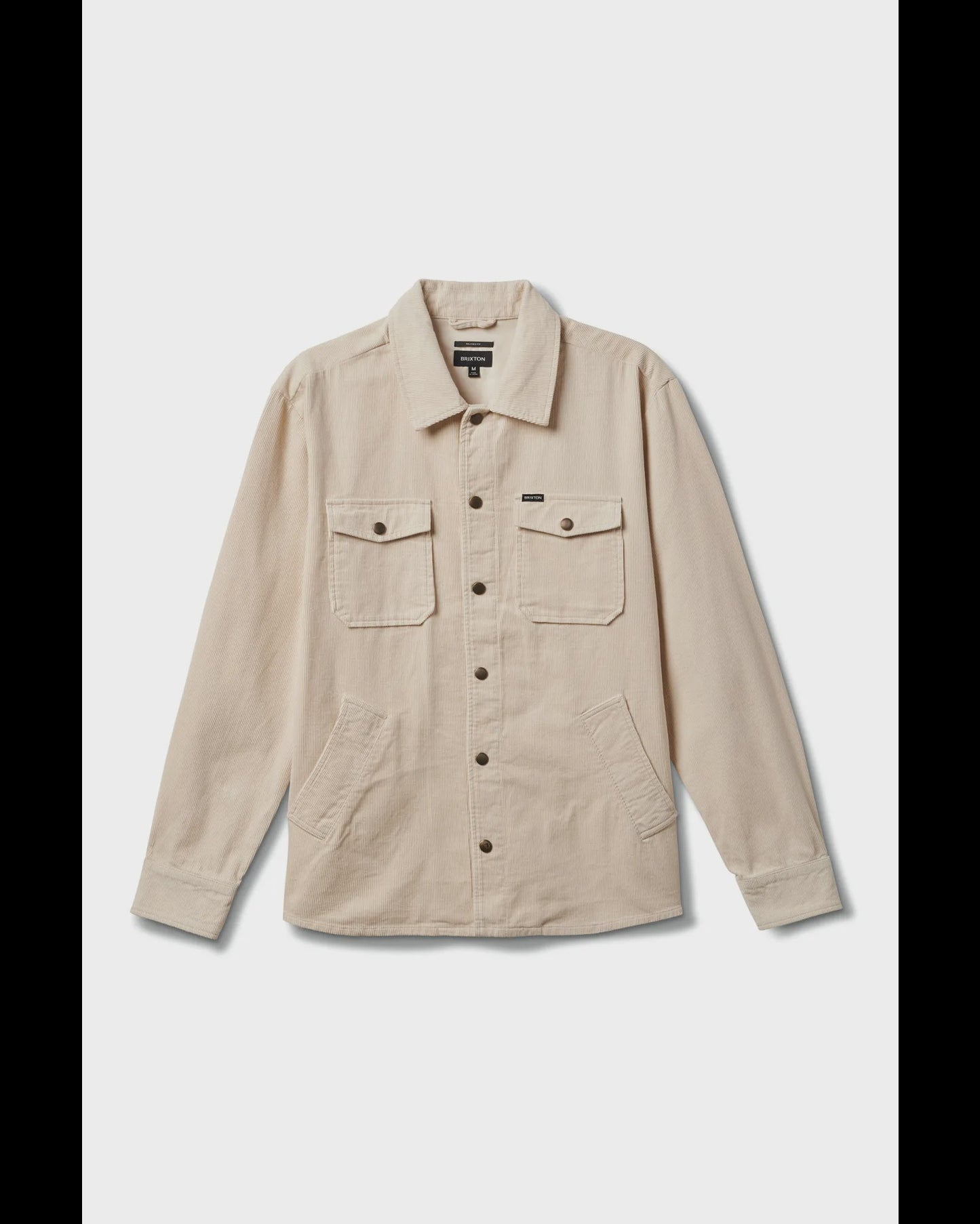 BRIXTON DURHAM CORD JACKET - WHITECAP