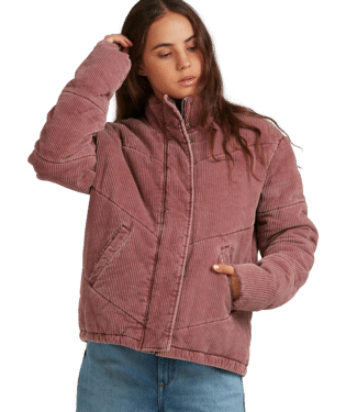 ROXY CROSS THE LINE CORDUROY JACKET - MARSALA - SALE ($169.99 TO $99)