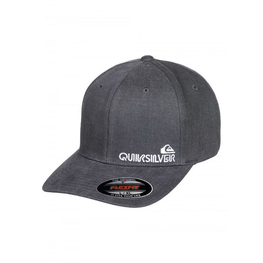 QUIKSILVER SIDESTAY MENS FLEXIFIT CAP - GREY HEATHER