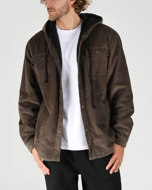 T&C THE RANCH STEP UP CORD JACKET - MILITARY