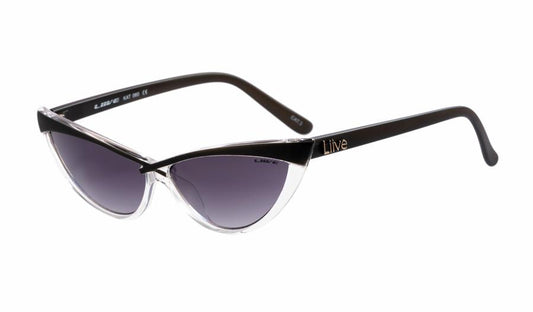 LIIVE KAT MATT BLACK SUNGLASSES