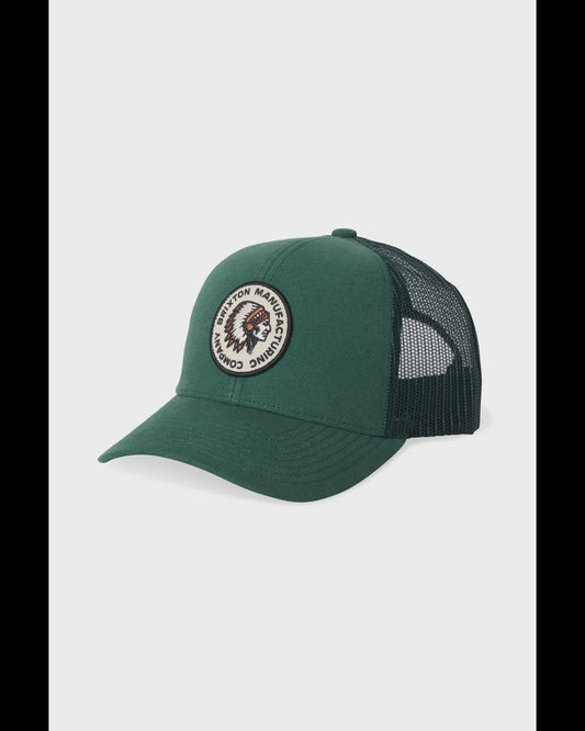 BRIXTON RIVAL STAMP X MP MESH CAP - PINE NEEDLE