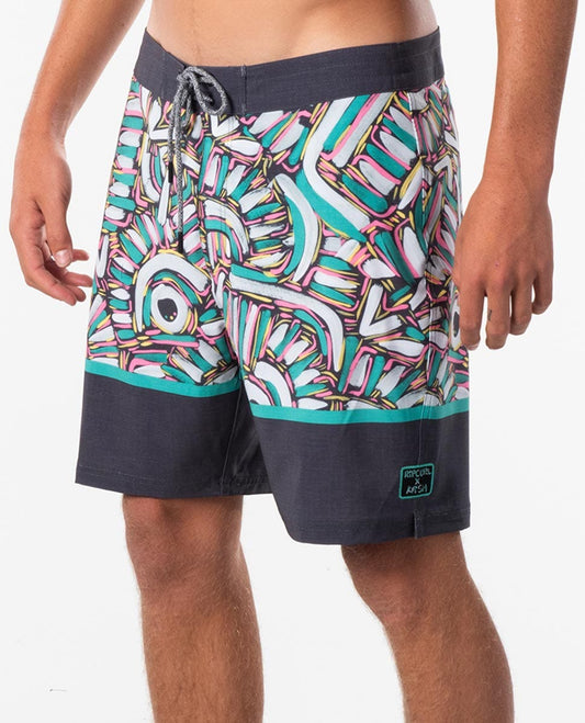 RIPCURL MIRAGE WILKO KFISH BOARDSHORT 18" - BLACK / BLUE