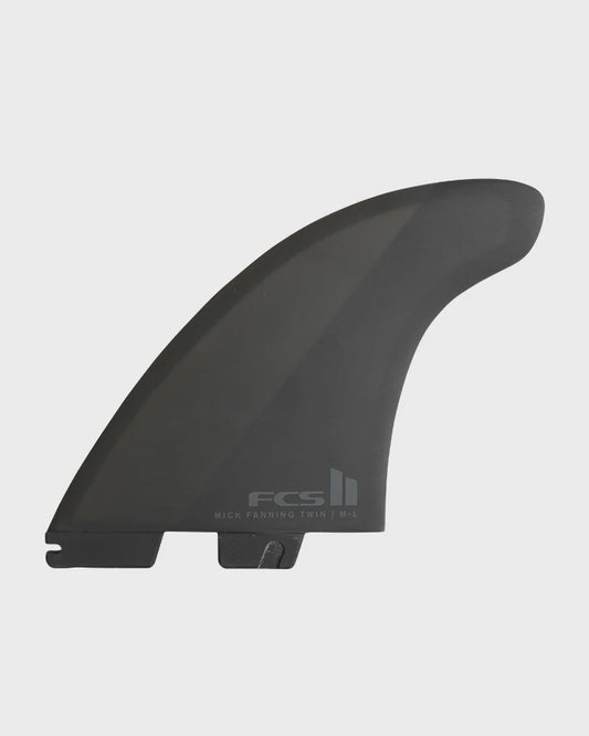 FCS II MICK FANNING PC TWIN FINS 2+1 - BLACK