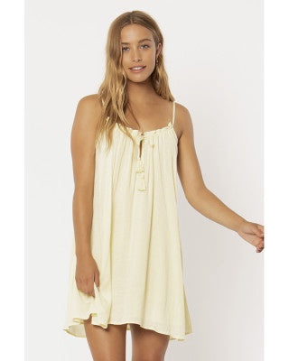 SISSTREVOLUTION ARI WOVENN TANK DRESS - MELLOW YELLOW - SALE (59.99 TO 35.99)