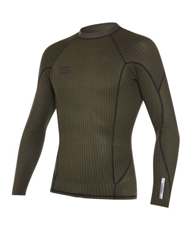 HYPERFREAK TB4X  L/SLEEVE CREW 1.5MM - OLIVE GREEN