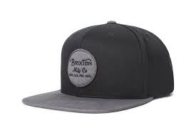 BRIXTON WHEELER SNAPBACK CAP - BLACK/CHARCOAL