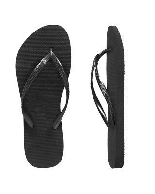 HAVAIANAS SLIM CRYSTAL SW BLACK - HSCS1069