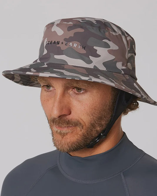 OCEAN AND EARTH BINGIN SOFT PEAK SURF HAT - CAMO