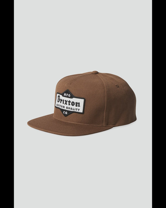 BRIXTON ASHFEILD MP SNAP BACK CAP/HAT - BISON