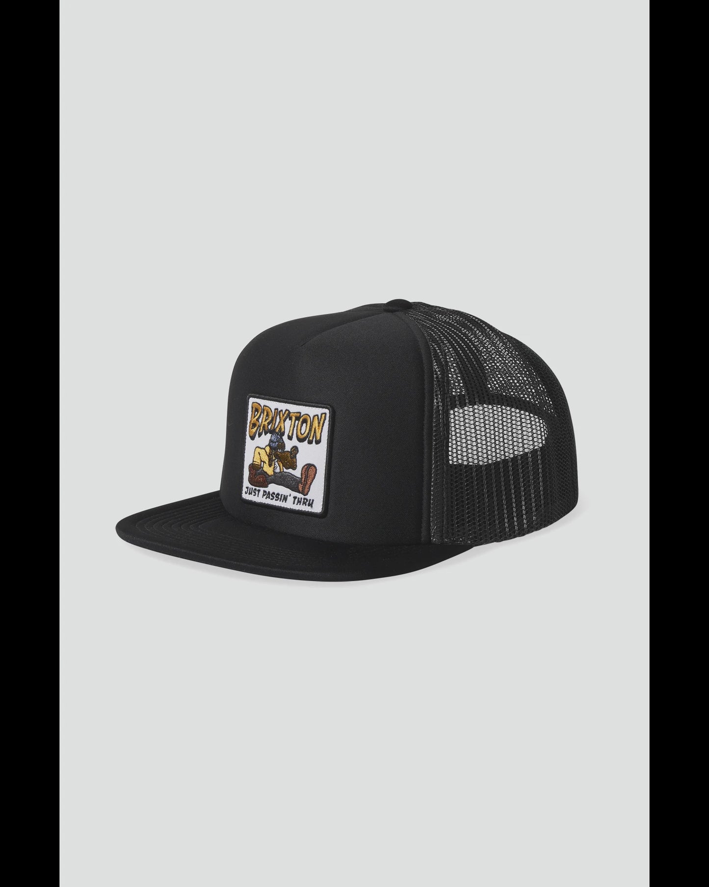 BRIXTON JUST PASSIN THRU HP TRUCKER HAT / CAP - BLACK