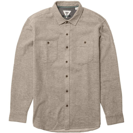 VISSLA SHAVER L/S FLANNEL - KANGAROO - SALE