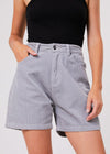 AFENDS SHELBY ATTENTION ORGANIC CORDUROY SHORTS - GREY - $100 TO $70