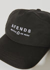 AFENDS CALICO RECYCLED CAP - BLACK
