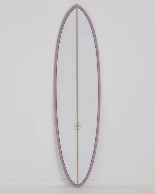 ALOHA MID LENGTH 2+1 SURFBOARD - PU GLASS - LAVENDER