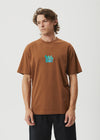 AFENDS PSYCHEDELIC- RETRO GRAPHIC T-SHIRT - TOFFEE