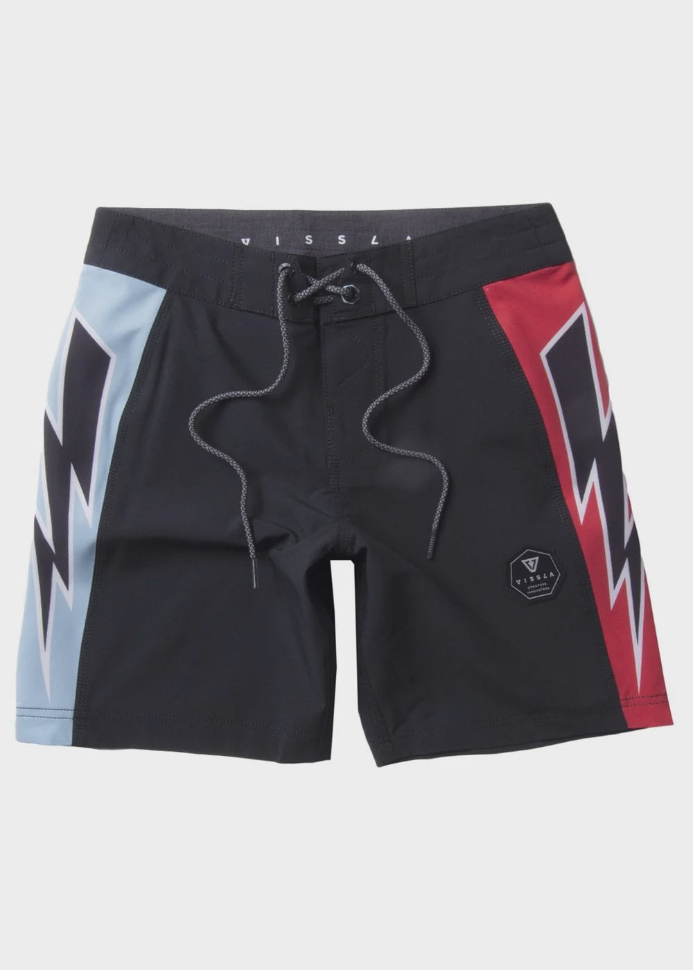 VISSLA TRIMLINE BOLT17" BOYS BOARDSHORTS - PHANTOM