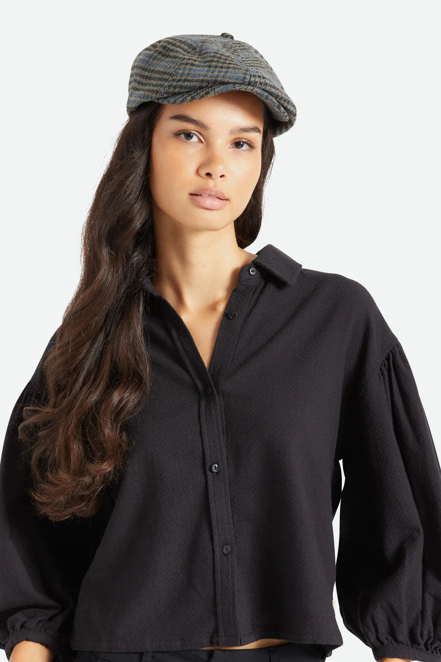 BRIXTON BROOD SNAP CAP - HEATHER ROCK / INDIE TEAL ON SALE $35