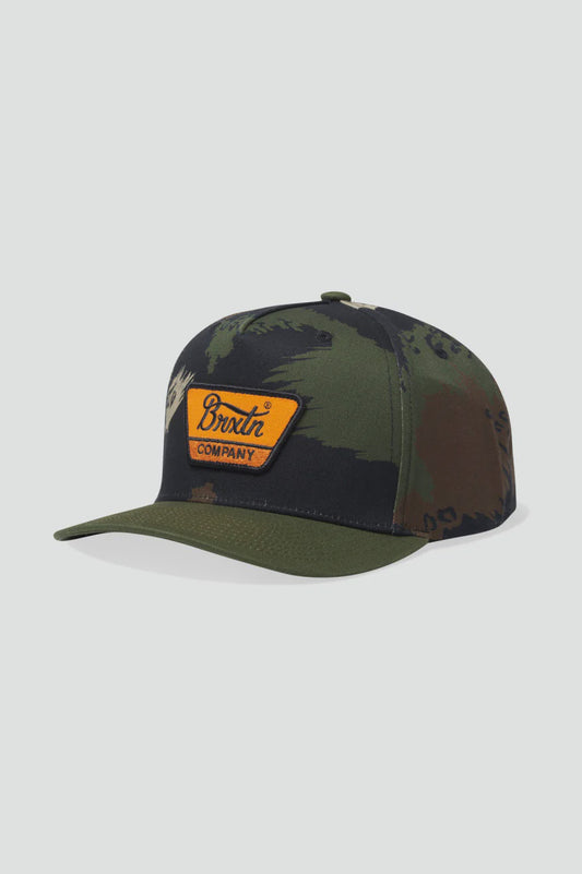 BRIXTON LINWOOD NETPLUS MP SNAPBACK - CAMO / OLIVE