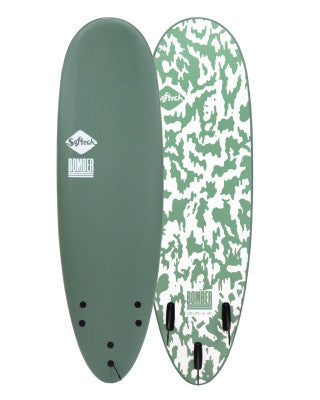 SOFTECH BOMBER SOFTBOARDS - SMOKE GREEN - WHITE