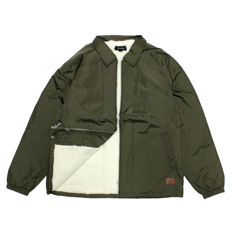 BRIXTON CLAXTON COLLAR SHERPA JACKET - OLIVE