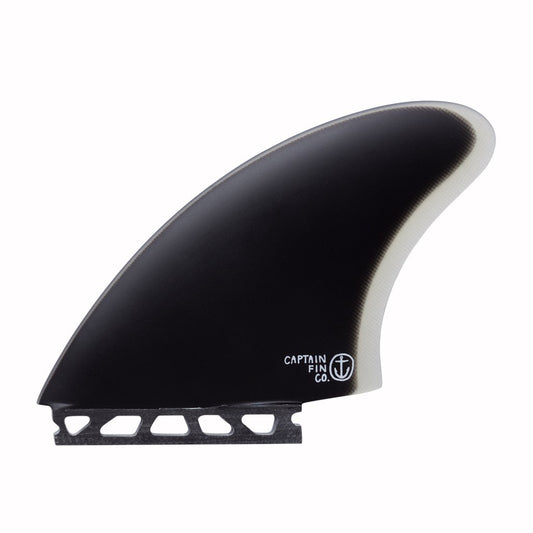 CAPTAIN FIN TWIN KEEL BLACK - SINGLE TAB