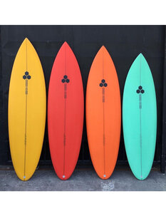 CHANNEL ISLANDS TWIN PIN SURFBOARD - COLOUR TINTED