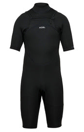 COMP X1 2MM CHEST ZIP SPRING SUIT - BLACK - MN21ZFC9