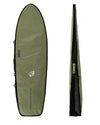 CREATURES HARDWEAR FISH SINGLE DAY USE SURFBOARD BAG - MILITARY BLACK