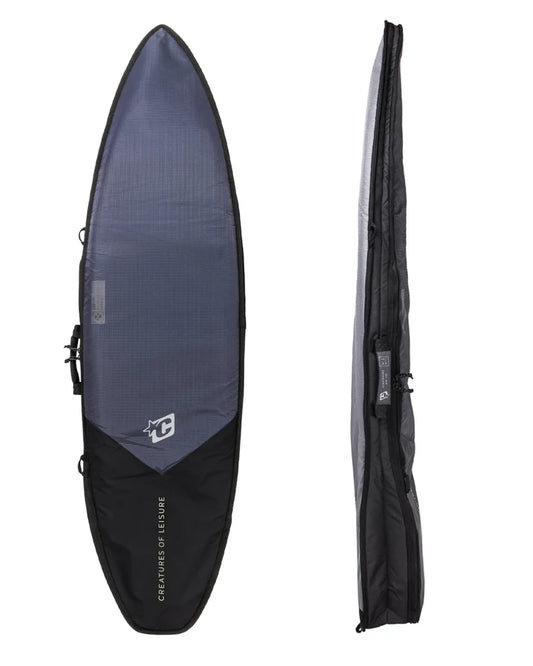 CREATURES SHORTBOARD SINGLE DAY USE BOARD BAG  - CARBON/TITANIUM