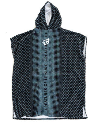 CREATURES SURF RELIANCE PONCHO - HOODED TOWEL MENS SLATE BLUE