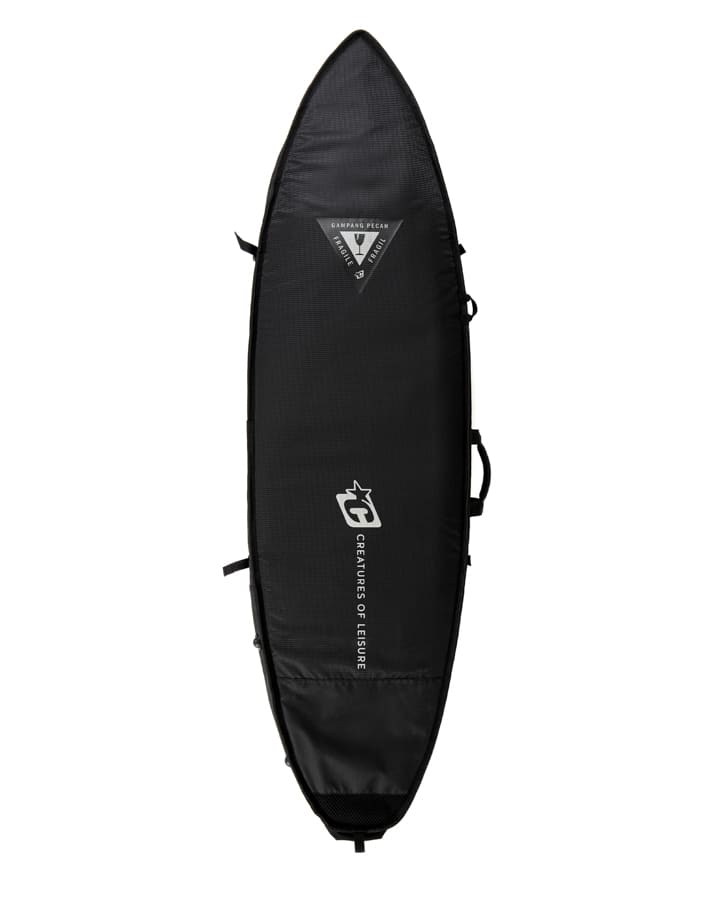 CREATURES SHORTBOARD TRIPLE COVER DT2.0 BOARD BAG - BLACK/SILVER