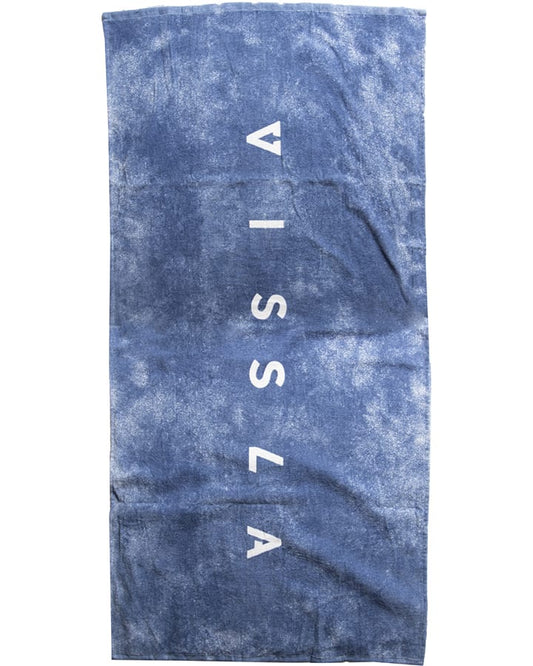 VISSLA CLOUD-WASH BEACH TOWEL - BLUE TIE-DYE