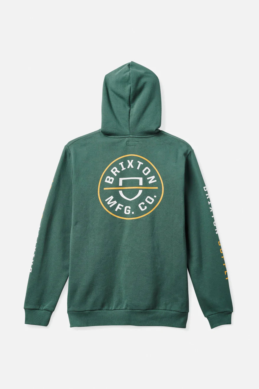 BRIXTON CREST HOOD - DEEP FOREST GREEN