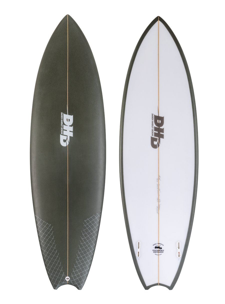 DHD MF TWIN FIN SURFBOARD - HORSESHOE TAIL