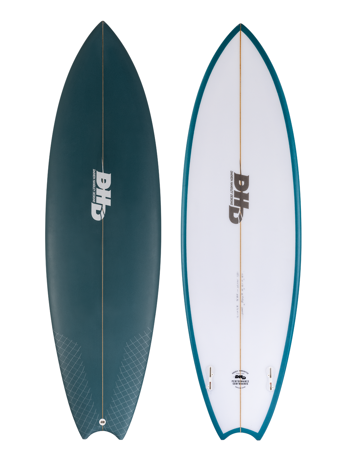 DHD MF TWIN FIN SURFBOARD - HORSESHOE TAIL