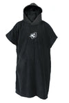 CREATURES SURF PONCHO - HOODED TOWEL MENS BLACK