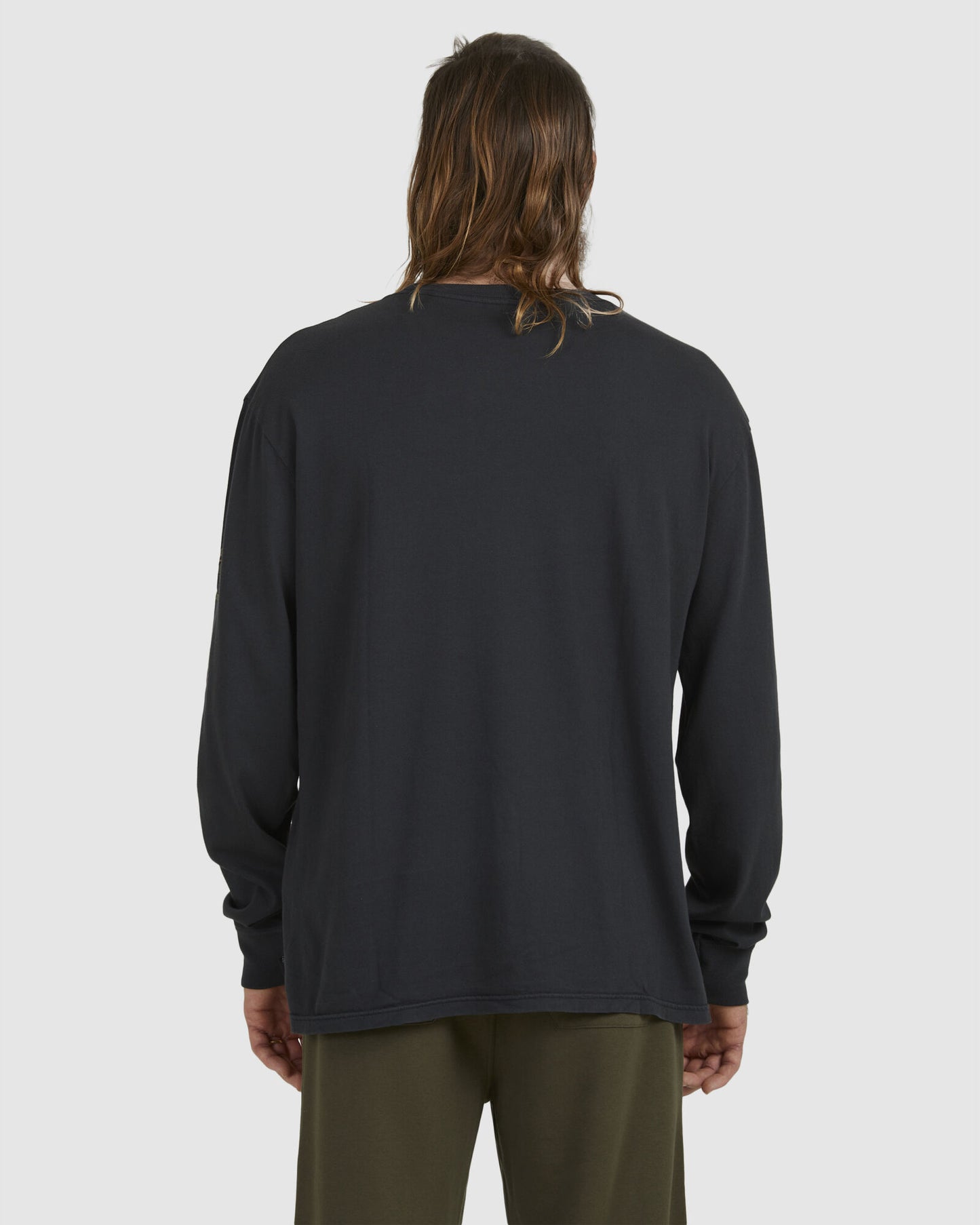 QUIKSILVER MONGREL LS MENS TEE - BLACK