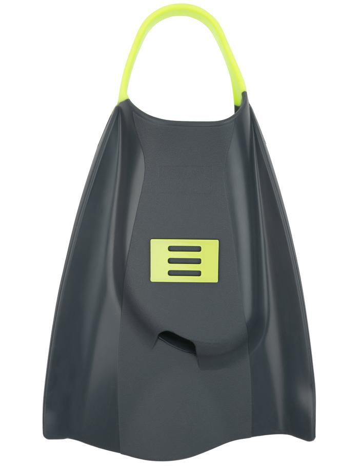DMC FINS ELITE 1 FINS CHARCOAL / FLURO STRAP