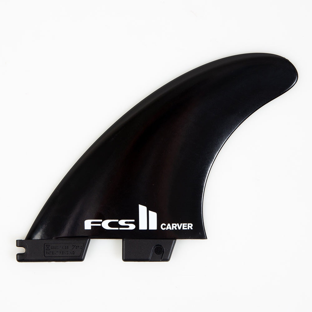 FCS II CARVER GLASS FLEX TRI FINS - BLACK POLYMER