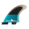 FCS II PERFORMER PC TEAL QUAD - 4 FIN SET