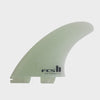 FCS II MID CARVER 2 + 1 FIN SET - CLEAR