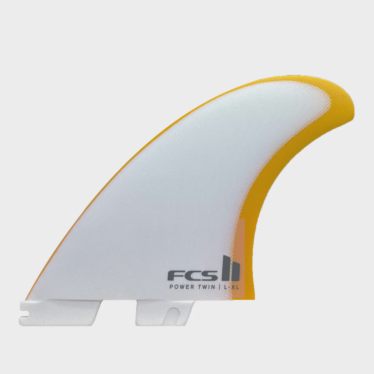 FCS II POWER TWIN FIN SET - MANGO/WHITE