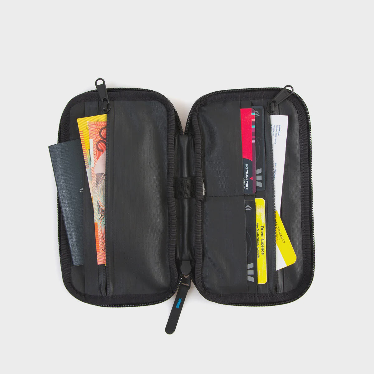 FCS TRAVEL WALLET - BLACK